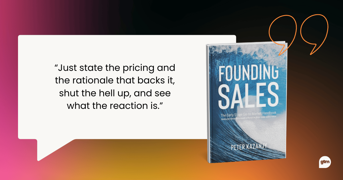 founding sales quote, best go to market strategy books