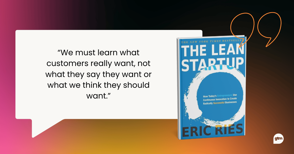 the lean startup quote, best go to market strategy books