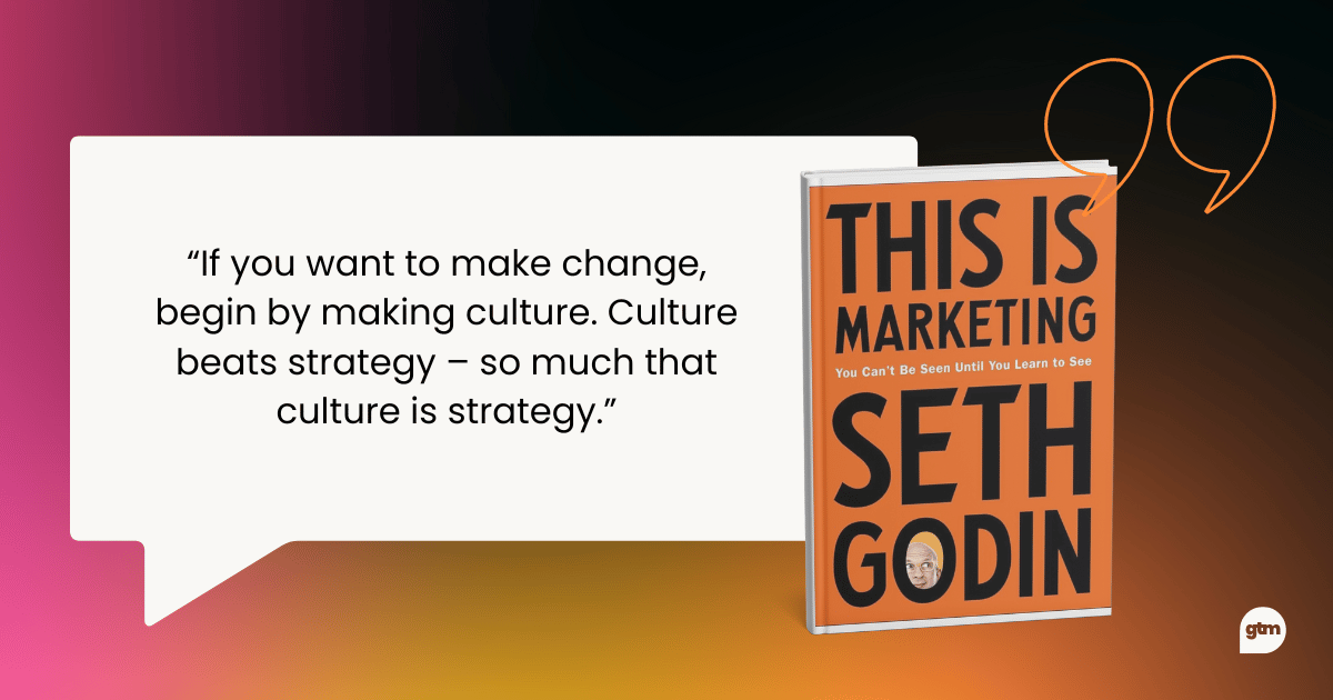 this is marketing seth godin quote, best go to market strategy books